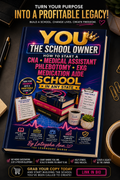You the school owner book | How to start CNA, Phlebotomy, EKG, Medication aide, and Medical assistant school